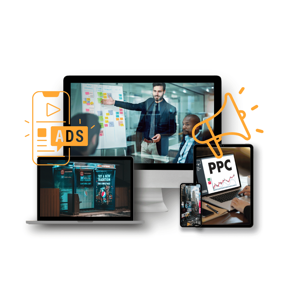 Mockups with Marketing Photos & Designs